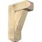 Ekena Millwork Traditional Craftsman Rough Sawn Bracket w/ Offset Brace, Douglas Fir, 8"W x 20"D x 28"H BKT0806X20X28TRA04RDF - alternate 1